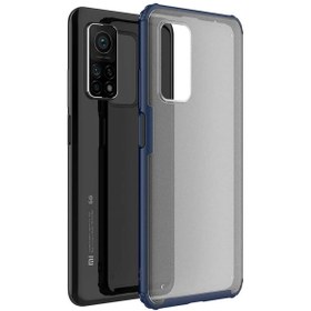 Resim Xiaomi Mi 10t Kılıf Frosted Frame Lacivert 