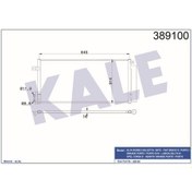 Resim KALE OTO Radyatör 389100 Klima Radyatörü Bravo II 07- Punto III 12- Punto Evo 09- Grande Pu 0.9I 1.3 Isıtma Soğutma Sist. 38023275 