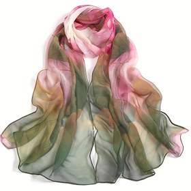 Resim Kadınlar için hafif şal, şık ince nefes alabilen güneş kremi şalı, tüm mevsimler için yumuşak ve şık aksesuar 