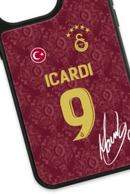 Resim Galatasaray Mauro Icardi 3. Forma İmzalı Cam Telefon Kılıfı - iPhone 14 Pro 