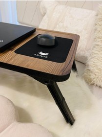 Resim Hype Store Axolotl Foldaway Telefon ve Tablet Bölmeli Katlanır Ayaklı Laptop Sehpası Notebook Bilgisayar Çalışm 