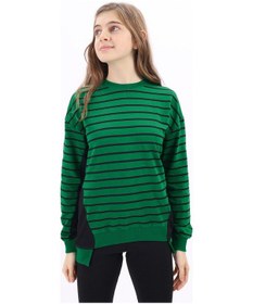 Resim Toontoy Kids Toontoy Kız Çocuk Sweatshirt Çimen Yeşili 