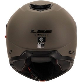 Resim Ls2 Strobe 2 Çene Açılır Kask Mat Kum M Mat Kum 