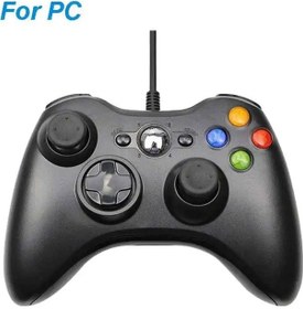 Resim Bk-usb Kablolu Gamepad Joystick Çift Titreşim Pc Denetleyicisi Windows 7/8/10 İçin Değil Xbox 360 Controle İçin Pc Oyun Aksesuarları 