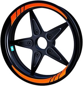 Resim Moto GP Alev Turuncusu İç Jant Şeridi Sticker 