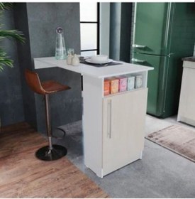 Resim Zem Mutfak Adası Alt Modül 120 Cm Beyaz 