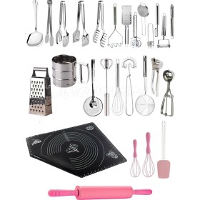 Resim 27 Parça Ekonomik Mutfak Eşyaları Servis Gereçleri Çeyiz Seti 