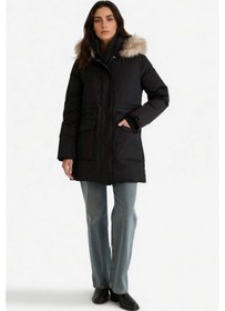 Resim Defacto Su Geçirmez Relax Fit Kapüşonlu Parka F2880ax25wnbk27 Siyah-bk27 