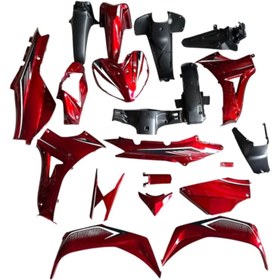 Resim Universal Sfc 100 Kaporta Seti Stickerlı Kırmızı 