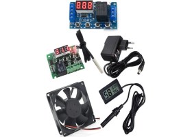 Resim Dias İthalat 5 Li Set Kuluçka Makinesi Termostadı, Zaman Modülü, Kuluçka Fanı, Kuluçka Nem Ölçer, Adaptör 