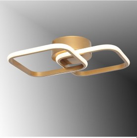 Resim Tt405-2-Esk Tt Aydınlatma Eskitme Boyalı 2 Li Kare Led Avize 
