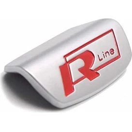 Resim Vw Rline direksiyon logosu arması amblemi kırmızı 