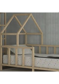 Resim Markaawm Markaawm Montessori Çocuk Yatak Doğal Çam 90X190 Karyola Selen Akçaağaç 
