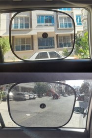 Resim minufco 2 Adet Vantuzlu Universal Araç Yan Cam ve Arka Cam Güneşliği Oto Güneşlik Perde 