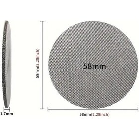 Resim Willowhaven 58mm Gri Paslanmaz Çelik Espresso Köpük Filtresi, Yeniden Kullanılabilir Kahve Filtresi 