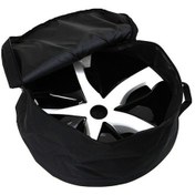 Resim Ebitda Tesla Model 3 İçin Silikonlu Jant Kapağı Saklama Çantası - Siyah Oxford Kumaş 