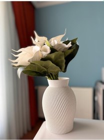 Resim Modern Şık Ve Dekoratif Dayanıklı Boncuk Vazosu Salon Seramik 