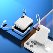 Resim İXtech 10.000 mAh Powerbank Kablosuz Şarj Cihazı 22.5W Beyaz IX-PB024 