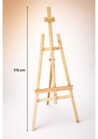 Resim Samor Sanat Ayarlanabilir Ahşap Premium Seri Şövale 172 Cm Profesyonel Kullanım 