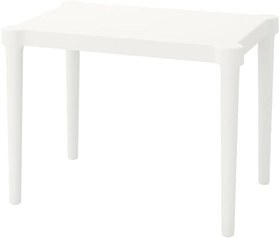 Resim IKEA Çocuk Oyun Masası,Dikdörtgen Beyaz Renk MeridyenDukkan 58x42x43 cm İç-Dış Mekan Kullanımı Çocuk Masası 