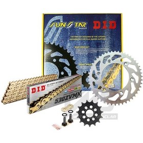 Resim Did Zvmx-Sunstar 2011-2013 Honda CBF 1000 Uyumlu Zincir Dişli Set Gold (Sarı) Renk 