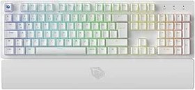Resim Pusat Rapid Ultra Tam Boyutlu Monster Tactile Red Switch 80 M Tıklama Kablolu Mekanik RGB Oyuncu Klavyesi (Beyaz) 