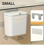 Resim Xuweiwei Dayanıklı Pp Duşakabin Çöp Kovası Beyaz Küçük Mutfak Banyo Yatak Oda Seyahat Çözümü 