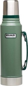 Resim Stanley Klasik Vakumlu Paslanmaz Çelik Termos, Yeşil, 1 L, Çift Duvar Yalıtımı, Makinede Yıkanabilir, 11.7W x 35.8H cm 