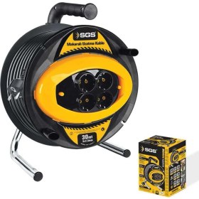 Resim Makaralı Uzatma Kablosu 3x2,5 30MT Sgs 2134 