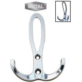 Resim Metal Okyanus Krom Portmanto Askısı Duvar Tipi Tekli Krom Gri 