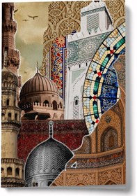 Resim Kolaj Serisi 53 Allah In Evleri A6 Çizgili Mini Defter Not Defteri Çok Renkli 