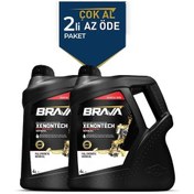 Resim Brava Syntech 10W-50 Yarı Sentetik Motor Yağı 2 x 4 L 