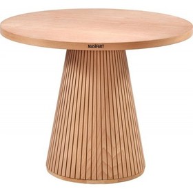 Resim Masifart Apole 140 Lık Fıçı Çizgili Masa Cilasız Ham Ham 