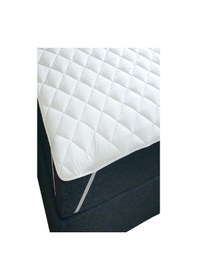 Resim Divanev Kapitoneli Sıvı Geçirmez Alez 90x190 Cm Tek Kişilik Köşe Lastikli Beyaz 