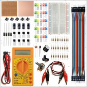 Resim URETMAKER BREADBOARD TEMEL ELEKTRONİK DEVRE EĞİTİM SETİ + DT830D MULTİMETRE 