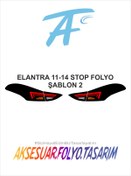 Resim aksesuar folyo tasarım Hyundai Elantra 2011-2014 Stop Folyo 