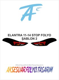 Resim aksesuar folyo tasarım Hyundai Elantra 2011-2014 Stop Folyo 