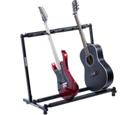 Resim Profesyonel 5'li Gitar Standı, Stabil Destek ve Kolay Kullanım 