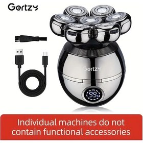 Resim Xuweiwei Dürbün Erkekler Icin Elektrikli Tiras Makinesi Usb Sarjli 7 Donen Bicakli Sakal Ve Vucut Tuy Bakim Seti Tatil Hediyesi 