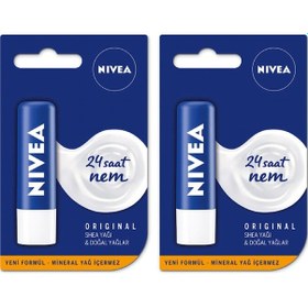 Resim Nivea Original Care Dudak Bakım Kremi 4.8 G x 2 