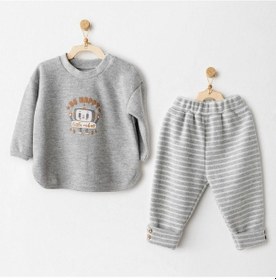 Resim Melonika Casual 2'li Takım Grey Çok Renkli 