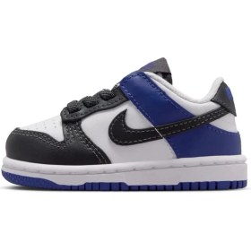 Resim Nike Dunk Low(TDE)Kids Sneaker Hakiki Deri Elastik Bağcıklı Günlük Spor Ayakkabı Beyaz 