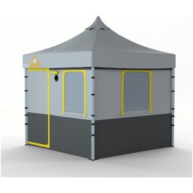 Resim Prokamp Kamp Avcı Çadırı 3x3 Outdoor Tente Gölgelik Çardak Gazebo Gri 