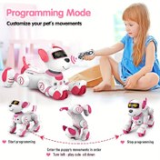 Resim Uzaktan Kumandalı Robot Köpek Oyuncak - Kızılötesi Kontrollü, Takip Eder & Şarkı Söyler/Dans Eder, Akıllı Programlama, Aile ve Arkadaşlar İçin Mükemmel Noel ve Doğum Günü Hediyesi 