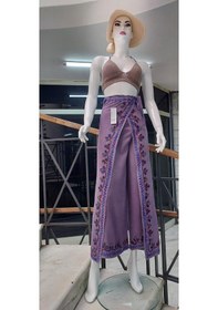 Resim Eren Style Otantik Nakış İşlemeli Harem Şalvar Bulmaca Pantolon 104 Cm Lila 
