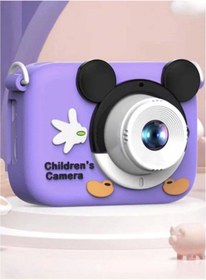 Resim shopwave Mini 1080p Hd Çocuk Kamera Dijital Fotoğraf Makinesi 2.0 Inç Ekran 5 Adet Oyun Mor 