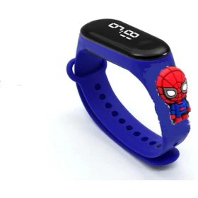 Resim Dzc Kuzenler Avm Laci Örümcek Spderman LED Dokunmatik Ekranlı Dijital Çocuk ve Genç Kol Saati (Akıllı Değiller) 