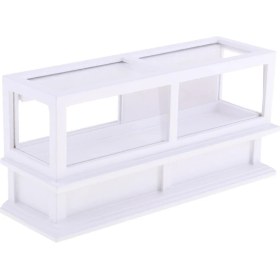 Resim 1/12 Dollhouse Minyatür Mobilya Ahşap Ekran Dolap Mağazası Sahneleri Model 