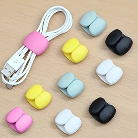 Resim 10 Adet Çok Amaçlı Kablo Düzenleyici Klips, Şarj Kabloları ve Kulaklık Telleri İçin - Dayanıklı Plastik Karışıklık Önleyici Saklama Çözümü 