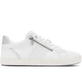 Resim Geox Kadın Beyaz Blomiee Bağcıklı Deri Sneaker D366he054ajc0007 